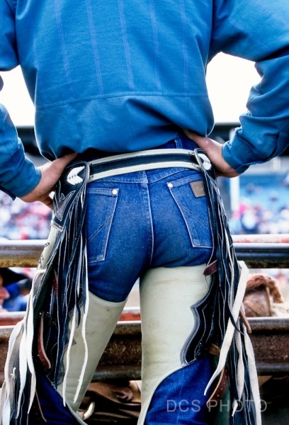 cowboy in tight wrangler jeans